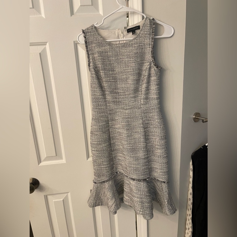 Banana republic tweed knee length dress.